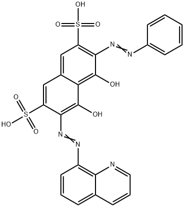 4,5-Dihydroxy-3-(phenylazo)-6-(8-quinolinylazo)-2,7-naphthalenedisulfonic acid