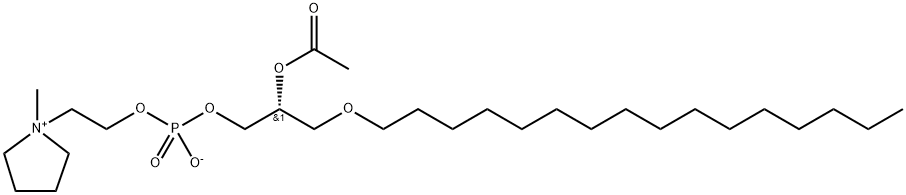 1-O-HEXADECYL-2-O-ACETYL-SN-GLYCERYL-3-PHOSPHORYL-N-METHYL-PYRROLIDINIUM ETHANOL