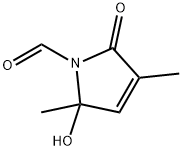 1H-Pyrrole-1-carboxaldehyde, 2,5-dihydro-2-hydroxy-2,4-dimethyl-5-oxo- (9CI)