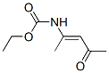Carbamic  acid,  (1-methyl-3-oxo-1-butenyl)-,  ethyl  ester  (9CI)