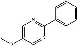 Pyrimidine,5-(methylthio)-2-phenyl-(7CI)