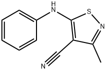 3-甲基-5-(苯基氨基)-1,2-噻唑-4-腈