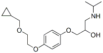 1-[4-[2-(cyclopropylmethoxy)ethoxy]phenoxy]-3-(propan-2-ylamino)propan -2-ol