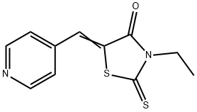 Rhodanine, 3-ethyl-5-(4-pyridylmethylene)-