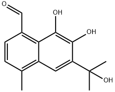 1-Naphthalenecarboxaldehyde,  7,8-dihydroxy-6-(1-hydroxy-1-methylethyl)-4-methyl-