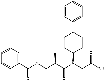 N-(3-Benzoylthio-2-methyl-1-oxopropyl)-N-(4-phenylcyclohexyl)glycine