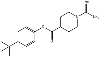 4-(1,1-二甲基乙基)苯基 1-(氨基亚氨基甲基)-4-哌啶甲酸酯