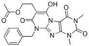 Pyrimido[2,1-f]purine-2,4,8(1H,3H,9H)-trione,  7-[2-(acetyloxy)ethyl]-6-hydroxy-1,3-dimethyl-9-(phenylmethyl)-