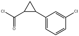 Cyclopropanecarbonyl chloride, 2-(m-chlorophenyl)- (7CI)