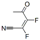 2-Pentenenitrile, 2,3-difluoro-4-oxo-, (Z)- (9CI)
