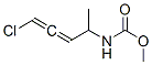 Carbamic  acid,  (4-chloro-1-methyl-2,3-butadienyl)-,  methyl  ester  (9CI)