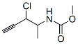 Carbamic  acid,  (2-chloro-1-methyl-3-butynyl)-,  methyl  ester  (9CI)