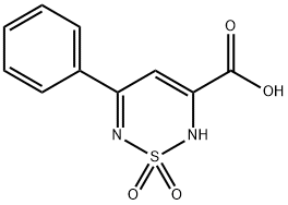 5-phenyl-2H-1,2,6-thiadiazine-3-carboxylic acid 1,1-dioxide