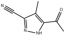 Pyrazole-3(or 5)-carbonitrile, 5(or 3)-acetyl-4-methyl- (7CI)
