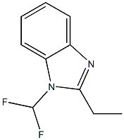 1H-Benzimidazole,1-(difluoromethyl)-2-ethyl-(9CI)