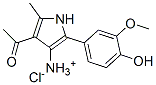 [4-acetyl-2-(4-hydroxy-3-methoxy-phenyl)-5-methyl-1H-pyrrol-3-yl]azani um chloride