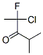 3-Pentanone,  2-chloro-2-fluoro-4-methyl-