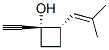 Cyclobutanol, 1-ethynyl-2-(2-methyl-1-propenyl)-, trans- (9CI)