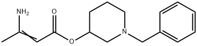 2-BUTENOIC ACID, 3-AMINO-, 1-(PHENYLMETHYL)-3-PIPERIDINYL ESTER