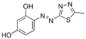 1,3-Benzenediol, 4-((5-methyl-1,3,4-thiadiazol-2-yl)azo)-