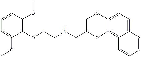 2-((2-(2,6-dimethoxyphenoxy)ethyl)amino)methyl-1,4-dioxane(1,2-b)naphthalene