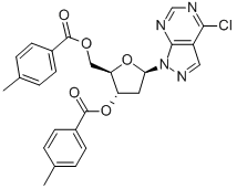 4-CHLORO-1-(3,5-DI-O-TOLUOYL-BETA-D-2-DEOXYRIBOFURANOSYL)PYRAZOLO[3,4-D]PYRIMIDINE