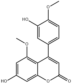 4-(3-Hydroxy-4-methoxyphenyl)-5-methoxy-7-hydroxy-2H-1-benzopyran-2-one