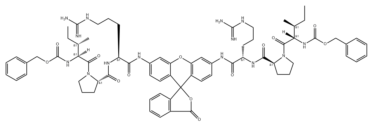 bis(benzyloxycarbonylisoleucyl-propyl-argininamide)rhodamine