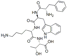 (2S,3R)-2-[[(2S)-6-amino-2-[[(2S)-2-[[(2S)-2-amino-3-phenyl-propanoyl] amino]-3-(1H-indol-3-yl)propanoyl]amino]hexanoyl]amino]-3-hydroxy-buta noic acid