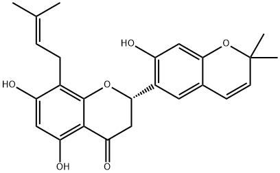 [S,(-)]-2-(2,2-Dimethyl-7-hydroxy-2H-1-benzopyran-6-yl)-5,7-dihydroxy-8-(3-methyl-2-butenyl)-2H-1-benzopyran-4(3H)-one
