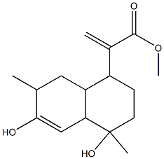 [1R,(-)]-1,2,3,4,4aα,7,8,8aα-Octahydro-4α,6α-dihydroxy-4,7-dimethyl-α-methylene-1α-naphthaleneacetic acid methyl ester