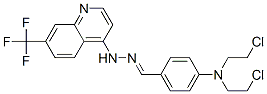 N-[[4-[bis(2-chloroethyl)amino]phenyl]methylideneamino]-7-(trifluorome thyl)quinolin-4-amine