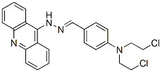 N-[[4-[bis(2-chloroethyl)amino]phenyl]methylideneamino]acridin-9-amine