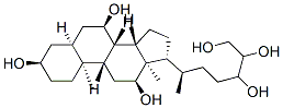 (3R,5S,7R,8S,9S,10S,12S,13R,14S,17R)-10,13-dimethyl-17-[(2R)-5,6,7-trihydroxyheptan-2-yl]-2,3,4,5,6,7,8,9,11,12,14,15,16,17-tetradecahydro-1H-cyclopenta[a]phenanthrene-3,7,12-triol
