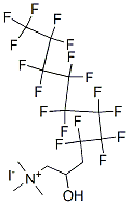 (4,4,5,5,6,6,7,7,8,8,9,9,10,10,11,11,11-heptadecafluoro-2-hydroxyundecyl)trimethylammonium iodide
