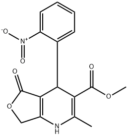 甲基 2-甲基-4-(2-硝基苯基)-5-氧亚基-1,4,5,7-四氢呋喃并[3,4-B]吡啶-3-甲酸基酯