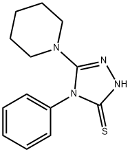 4-苯基-5-哌啶-1-基-4H-1,2,4-三唑-3-硫醇