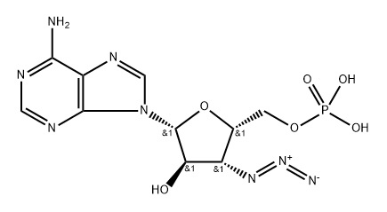 9-(3'-azido-3'-deoxyxylofuranosyl)adenine 5'-monophosphate