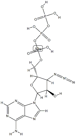 9-(3'-azido-3'-deoxy-beta-D-xylofuranosyl)adenine 5'-triphosphate