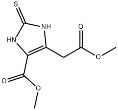 1H-Imidazole-4-acetic acid, 2,3-dihydro-5-(methoxycarbonyl)-2-thioxo-, methyl ester