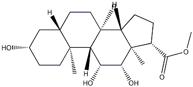 3β,11β,12β-Trihydroxy-5α-androstane-17β-carboxylic acid methyl ester