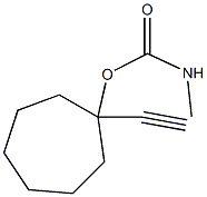 Carbamic acid, methyl-, 1-ethynylcycloheptyl ester (6CI)