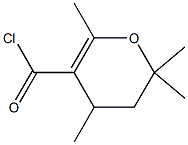 2H-Pyran-5-carbonyl chloride, 3,4-dihydro-2,2,4,6-tetramethyl- (6CI)