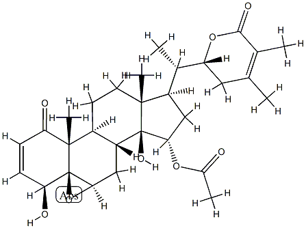 [22R,(+)]-15α-Acetyloxy-5,6β-epoxy-4β,14β,22-trihydroxy-1-oxo-5β-ergosta-2,24-diene-26-oic acid 26,22-lactone