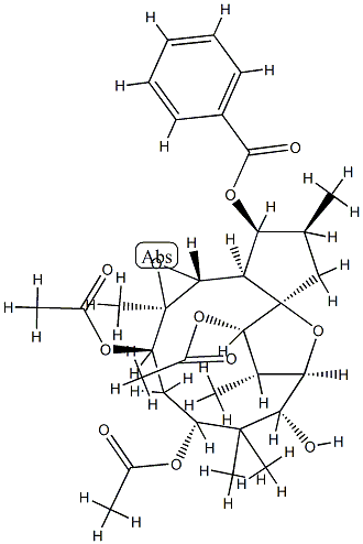 [1aR,2R,4R,6R,7R,8S,9S,9aR,11S,12S,12aR,12bR,(+)]-Tetradecahydro-1aβ,5,5,8,11α-pentamethyl-7,9a-epoxy-9aH-cyclopenta[3,4]cyclododeca[1,2-b]oxirene-2,4,6,9,12-pentol 2,4,9-triacetate 12-benzoate