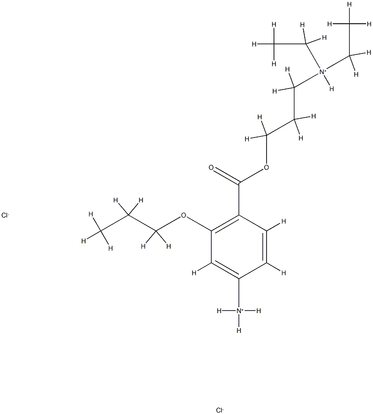 3-(4-azaniumyl-2-propoxy-benzoyl)oxypropyl-diethyl-azanium dichloride