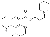 BENZOIC ACID, 2-BUTOXY-4-BUTYLAMINO-, 3-PIPERIDINOPROPYL ESTER