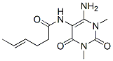 4-Hexenamide,  N-(6-amino-1,2,3,4-tetrahydro-1,3-dimethyl-2,4-dioxo-5-pyrimidinyl)-