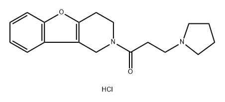 BENZOFURO(3,2-c)PYRIDINE, 1,2,3,4-TETRAHYDRO-2-((3-(1-PYRROLIDINYL)PRO PIONYL)-,
