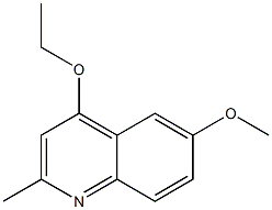 Quinaldine, 4-ethoxy-6-methoxy- (6CI)